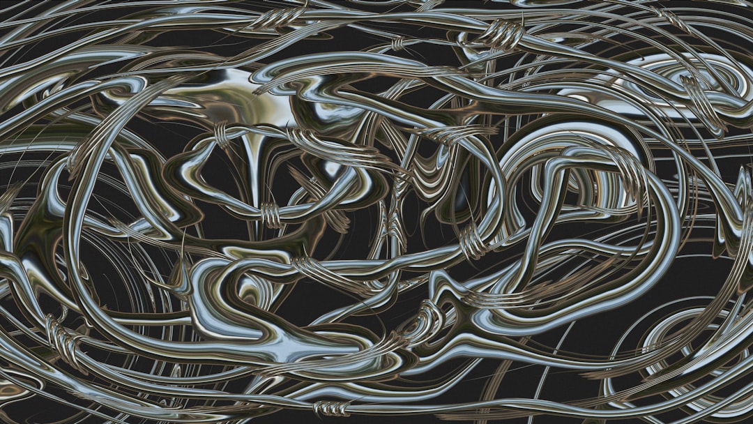 AI Art Brick wallpaper pattern — base photo: Quantum Entanglement | Blender 3D