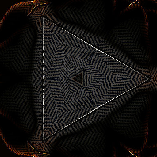 A seamless Hex symmetry pattern of yellow 3D isometric cubes and translucent glass-like blocks creating a structured lattice.