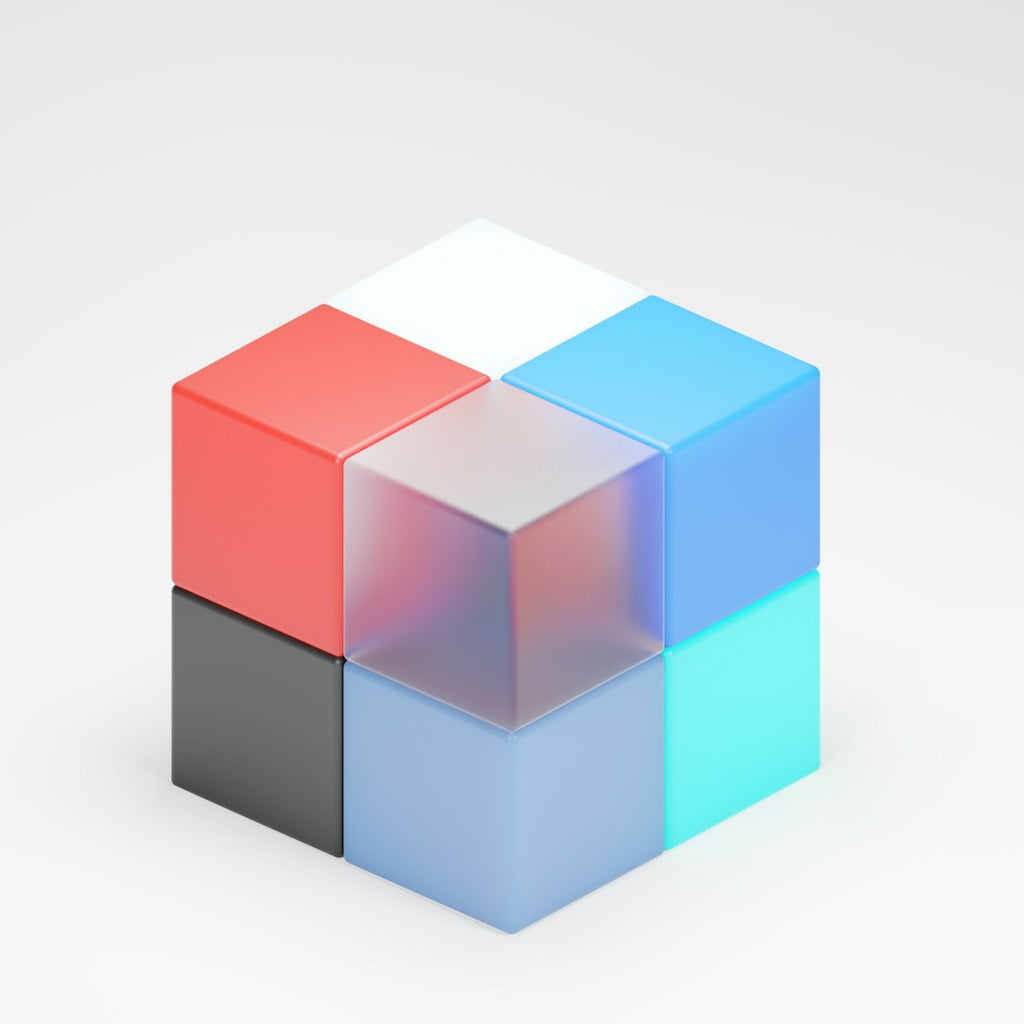 A complex, dark geometric starburst pattern with sharp angular shards and isometric depth in a Kaleidoscope symmetry. — base photo: A high-resolution 3D render featuring sharp, angular obsidian-like blocks and isometric prisms inter