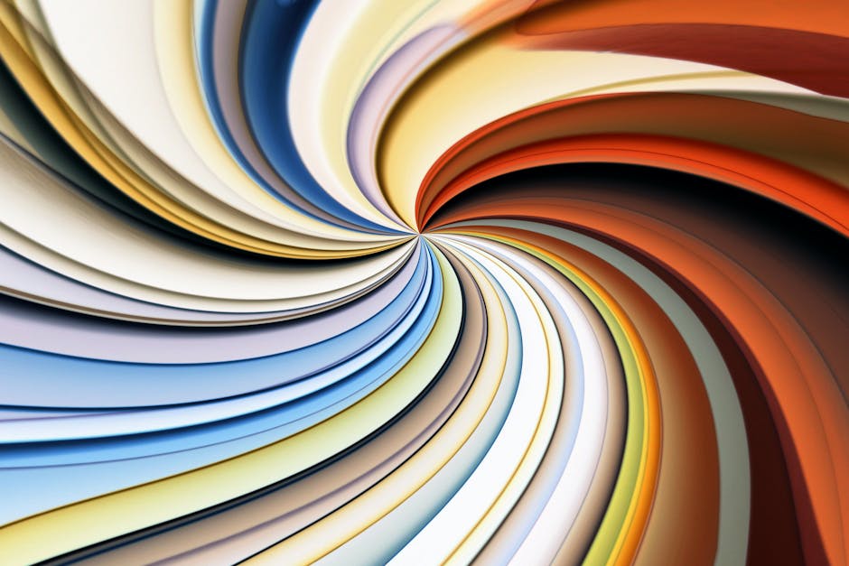 Fractals Rotation wallpaper pattern — base photo: Colorful abstract spiral image with vibrant swirling patterns, creating a dynamic visual effect.