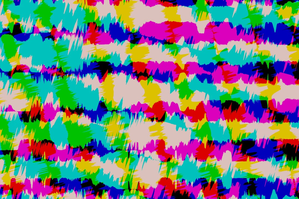 Seamless kaleidoscope wallpaper pattern — Glitch by wallpaper⁶ — base photo: Colorful abstract horizontal stripes with a textured background