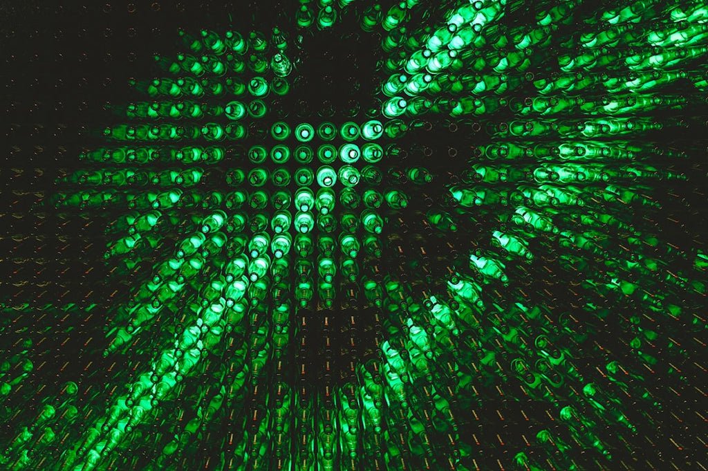 Seamless hex wallpaper pattern — Data by wallpaper⁶ — base photo: purple and blue light digital wallpaper