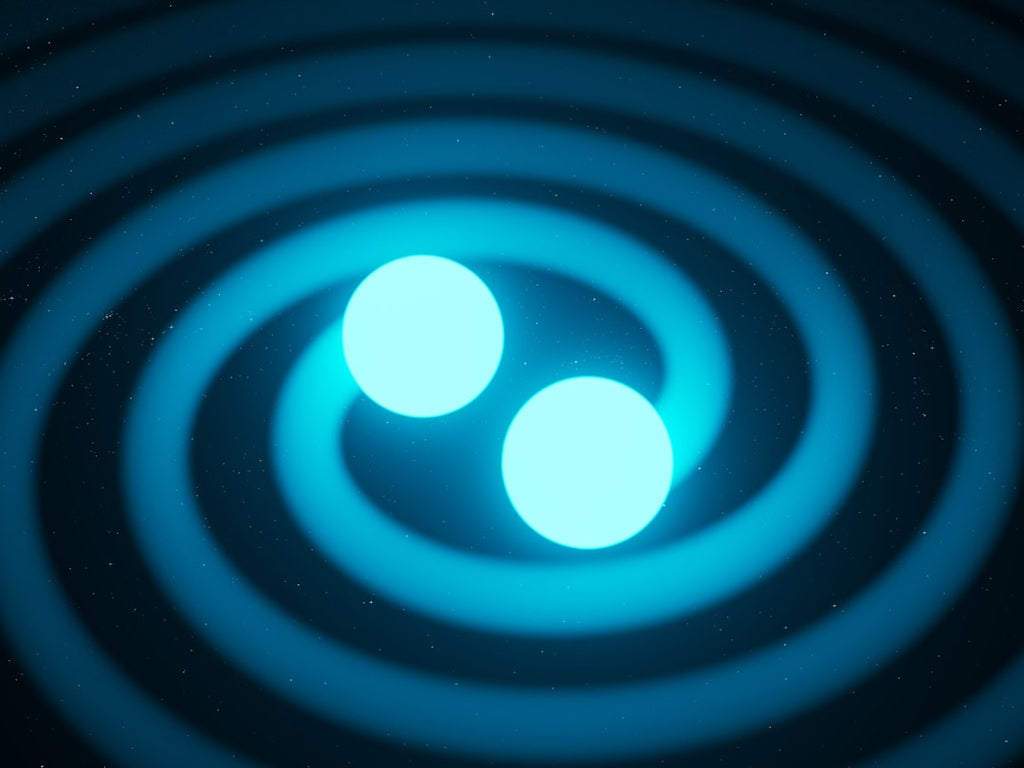 AI Art Rotation wallpaper pattern — base photo: Binary star system