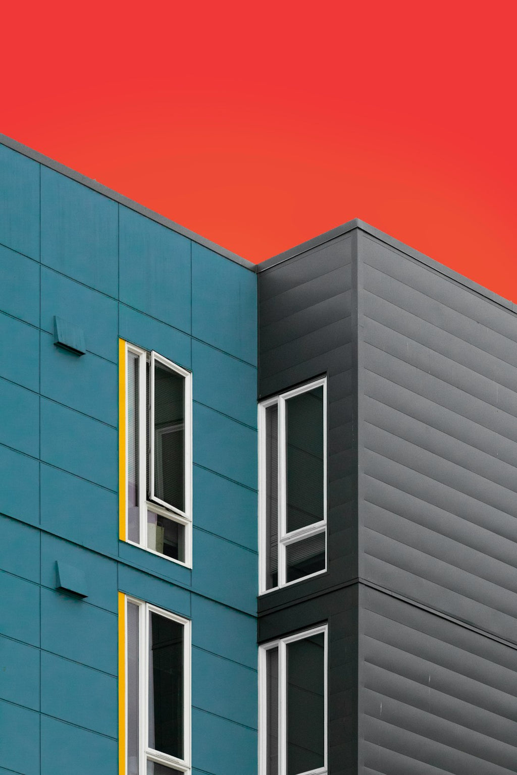 Seamless diamond wallpaper pattern — Glitch by wallpaper⁶ — base photo: gray concrete building under blue sky during daytime