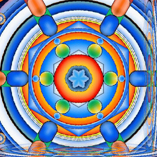 wallpaper⁶ — seamless kaleidoscope pattern from opart