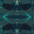 A seamless mirrored pattern of white folded paper creating geometric diamond shapes and architectural shadows.