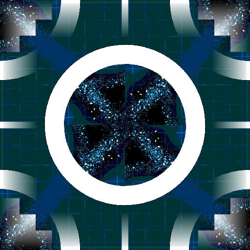 Seamless rotation wallpaper pattern — Cosmology by wallpaper⁶