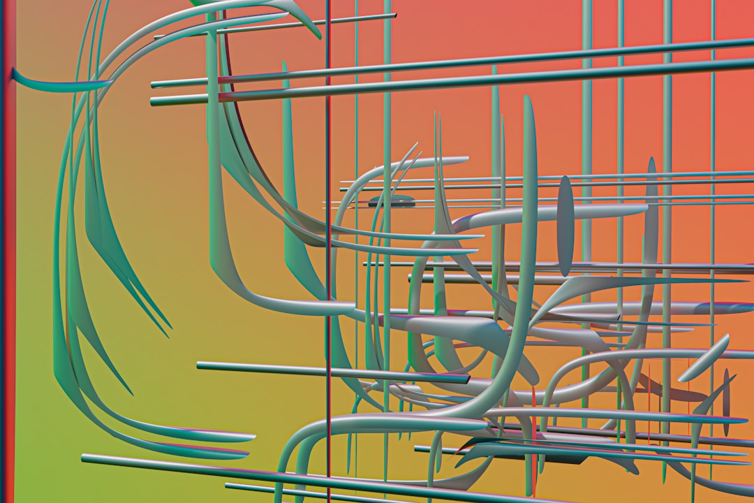 A 3D isometric render abstract pattern with kaleidoscopic symmetry, showcasing geometric shapes and depth. Ideal for modern interior design. — base photo: A sophisticated 3D render featuring abstract geometric shapes and forms, presented with an isometric