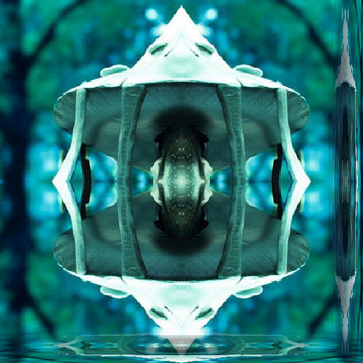Seamless mirror wallpaper pattern — Biochemistry by wallpaper⁶