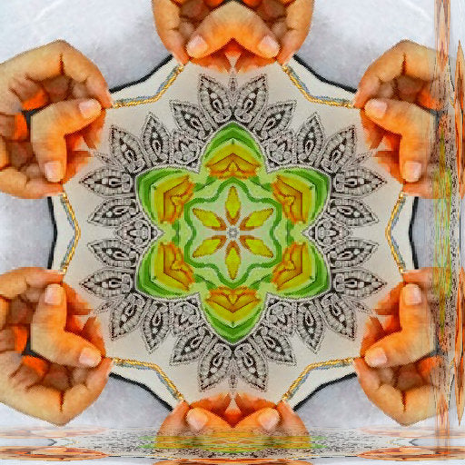 Seamless kaleidoscope wallpaper pattern — Calligraphy by wallpaper⁶