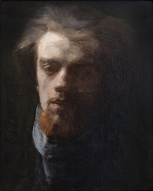 Portraits Kaleidoscope wallpaper pattern — base photo: File:Bemberg Fondation Toulouse - Self-portrait paintings by Henri Fantin-Latour.jpg