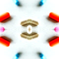 Seamless mirror wallpaper pattern — Biochemistry by wallpaper⁶