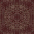 A close-up of vibrant, geometric stained glass patterns arranged in a mesmerizing kaleidoscope repeat, highlighting the detailed artistry of the self-adhesive wallpaper.