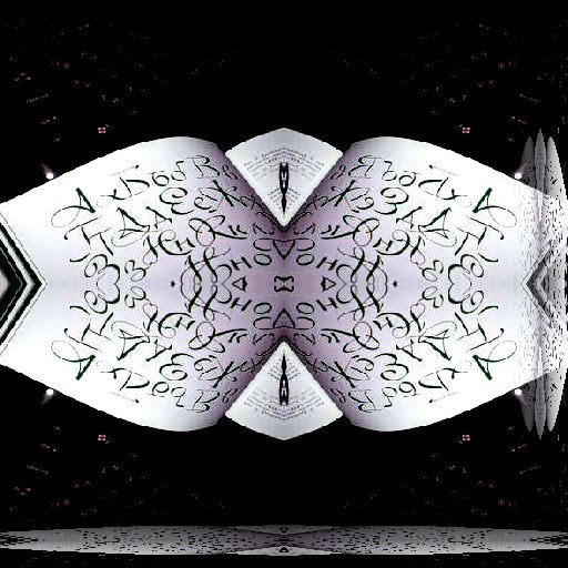 Seamless mirror wallpaper pattern — Calligraphy by wallpaper⁶