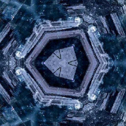 Close-up of natural blue mineral crystal formations with hex symmetry, showcasing intricate textures and geometric patterns on wallpaper.