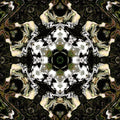 Seamless kaleidoscope wallpaper pattern — Glitch by wallpaper⁶