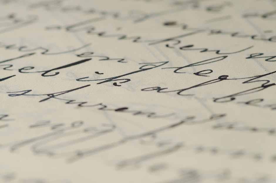 Seamless hex wallpaper pattern — Calligraphy by wallpaper⁶ — base photo: Close-up of elegant handwritten calligraphy on paper showcasing fine ink script.