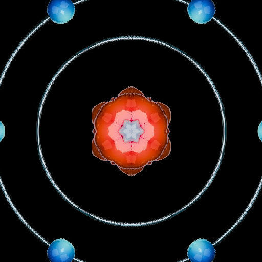 WALLPAPER⁶ — seamless kaleidoscope pattern from quantum physics visualization, Physics