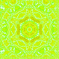 A seamless pattern of 3D geometric shapes arranged in a kaleidoscope symmetrical design, rendered in isometric perspective.
