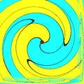 Projective Plane Pinwheel pattern, a geometric topological design featuring repeating elements arranged in a pinwheel formation on a white background.