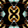 Seamless mirror wallpaper pattern — Calligraphy by wallpaper⁶