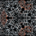 Seamless hex wallpaper pattern — Calligraphy by wallpaper⁶