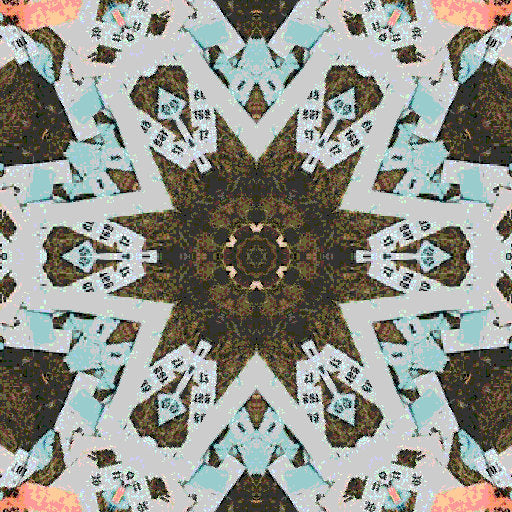 Seamless kaleidoscope wallpaper pattern — Arithmetic by wallpaper⁶
