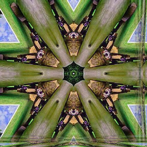 Seamless kaleidoscope wallpaper pattern — Origami by wallpaper⁶
