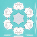 Seamless kaleidoscope wallpaper pattern — Arithmetic by wallpaper⁶