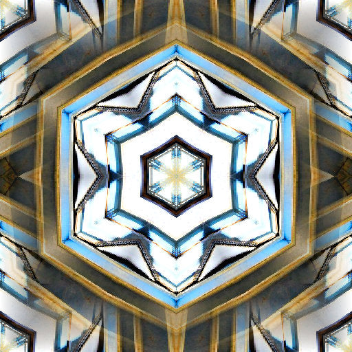 Seamless kaleidoscope wallpaper pattern — Stained Glass by wallpaper⁶