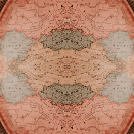 Seamless mirror wallpaper pattern — Cartography by wallpaper⁶