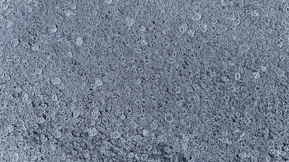 Seamless kaleidoscope wallpaper pattern — Biochemistry by wallpaper⁶ — base photo: Detailed view of frozen bubbles on an icy surface capturing winter textures.