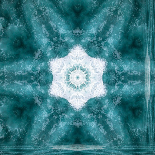 Oceanography Kaleidoscope wallpaper pattern