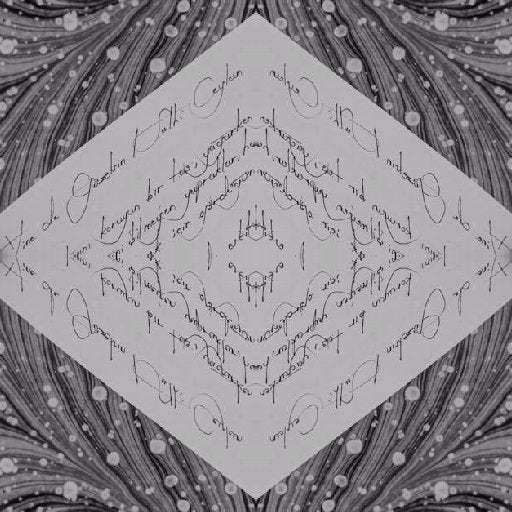 Seamless mirror wallpaper pattern — Calligraphy by wallpaper⁶