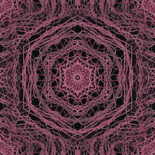 WALLPAPER⁶ — seamless kaleidoscope pattern from neuron synapse, Biology