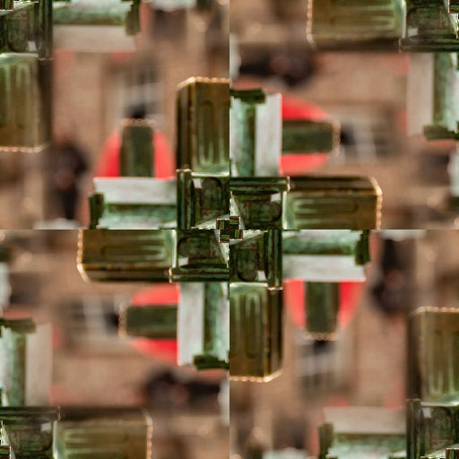 WALLPAPER⁶ — seamless rotate4 pattern from constructivism art, Bauhaus