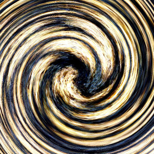 Borromean Rings pattern with pinwheel symmetry, inspired by topology and chocolate texture.