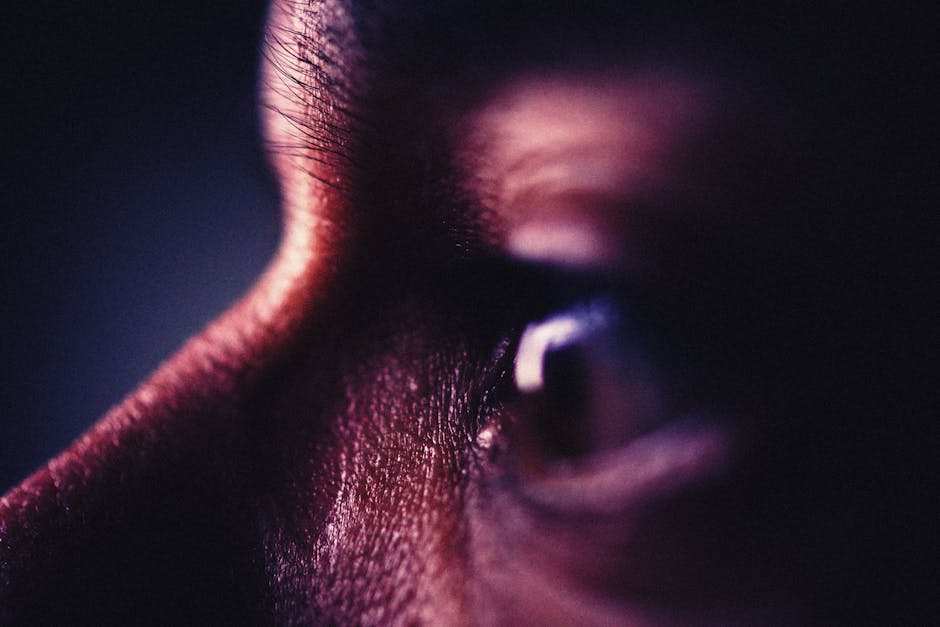 Seamless diamond wallpaper pattern — Glitch by wallpaper⁶ — base photo: Artistic close-up image capturing the intense detail of an eye under dark lighting conditions.