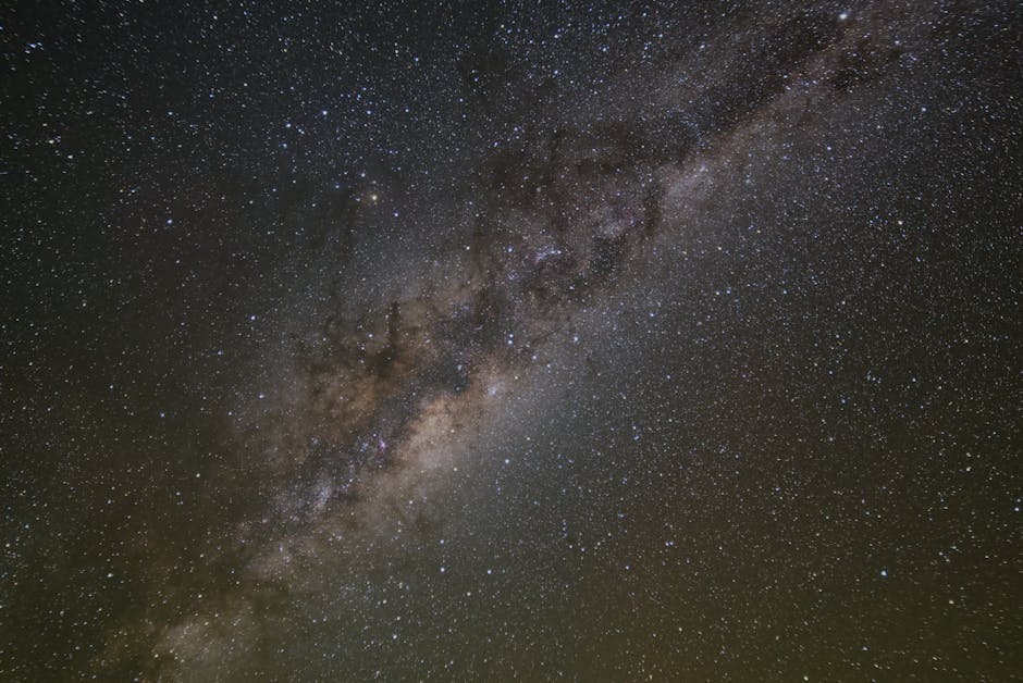 Seamless mirror wallpaper pattern — Astronomy by wallpaper⁶ — base photo: Starry night featuring the Milky Way in the clear sky of Gillingarra, Western Australia.