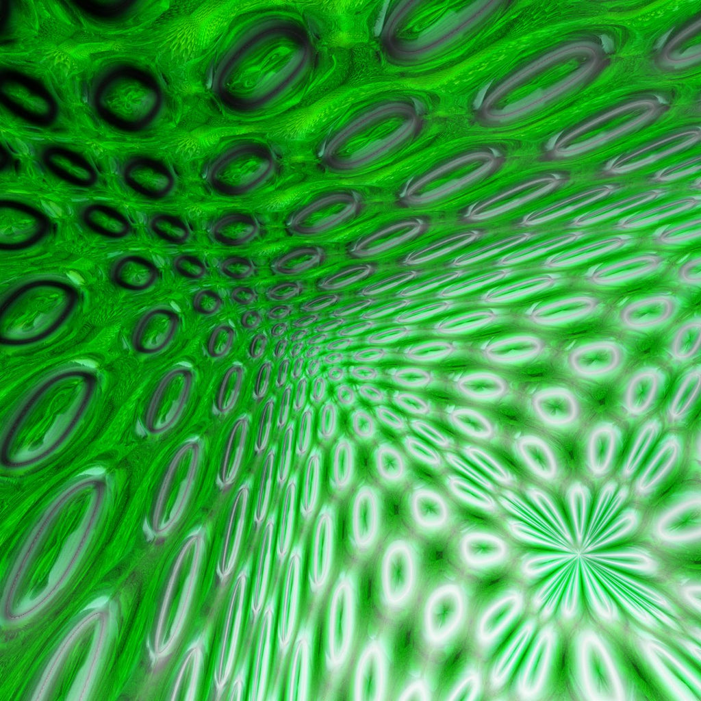 A symmetrical glitch pattern with horizontal neon blue and orange lines mirrored horizontally and vertically for a tech-inspired look. — base photo: A high-resolution screen capture of a severe signal interruption, featuring interlaced lines, chroma