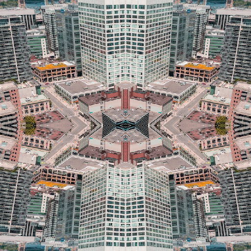 Seamless mirror wallpaper pattern — Cartography by wallpaper⁶