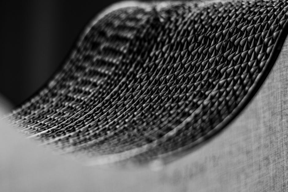 Seamless mirror wallpaper pattern — Origami by wallpaper⁶ — base photo: Captivating black and white abstract texture showcasing a wavy patterned surface, ideal for design b