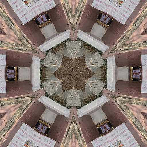 3D Kaleidoscope wallpaper pattern