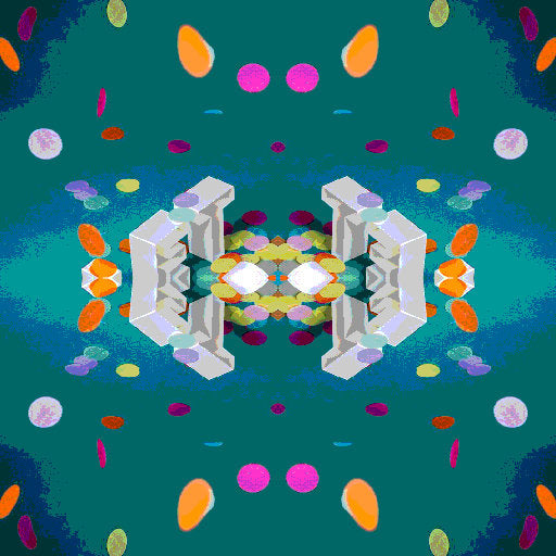 Seamless mirror wallpaper pattern — Origami by wallpaper⁶