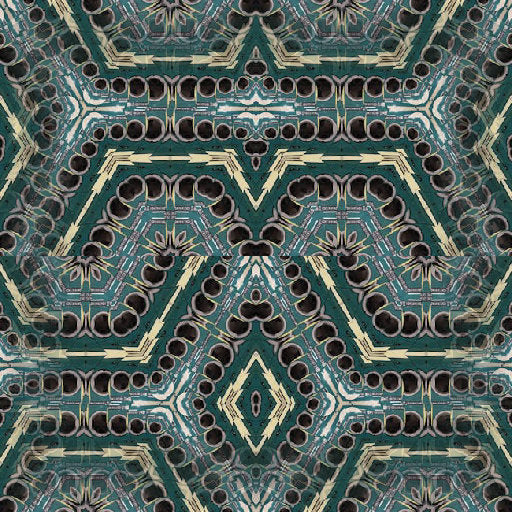 A seamless repeat tile of the Dane Data Grid pattern, showing interlocking blue and grey geometric shapes arranged in a brick layout, representative of Data Visualization.