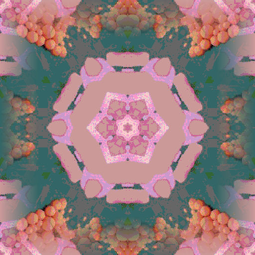 Seamless kaleidoscope wallpaper pattern — Biochemistry by wallpaper⁶