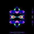 WALLPAPER⁶ — seamless mirror4 pattern from dna double helix, Biology
