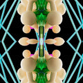 Seamless mirror wallpaper pattern — Biochemistry by wallpaper⁶