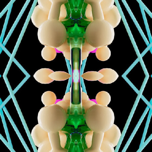 Seamless mirror wallpaper pattern — Biochemistry by wallpaper⁶