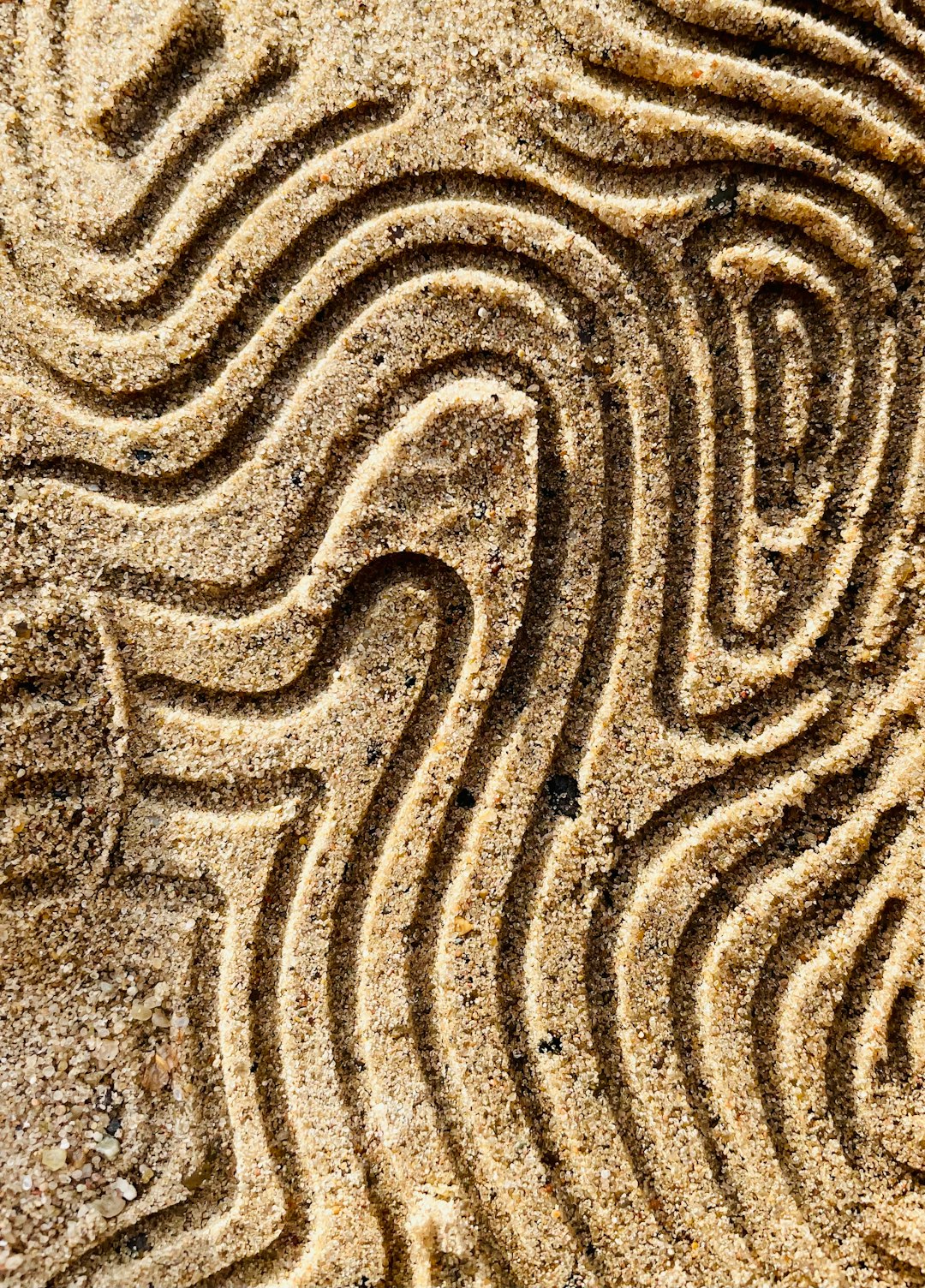 Physics Hexagon wallpaper pattern — base photo: a close up of a pattern in the sand